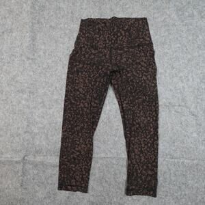 Lululemon Leggings Womens 6 Align Crop 21" Wild Thing Brown Earth Yoga Run Gym